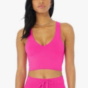 Alo airbrush tank in pink